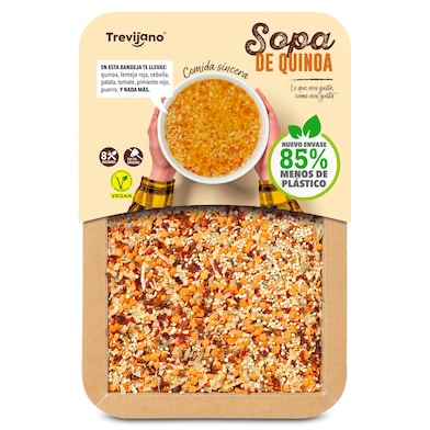 Sopa de quinoa Trevijano bandeja 200 g-0