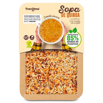 Sopa de quinoa Trevijano bandeja 200 g-0