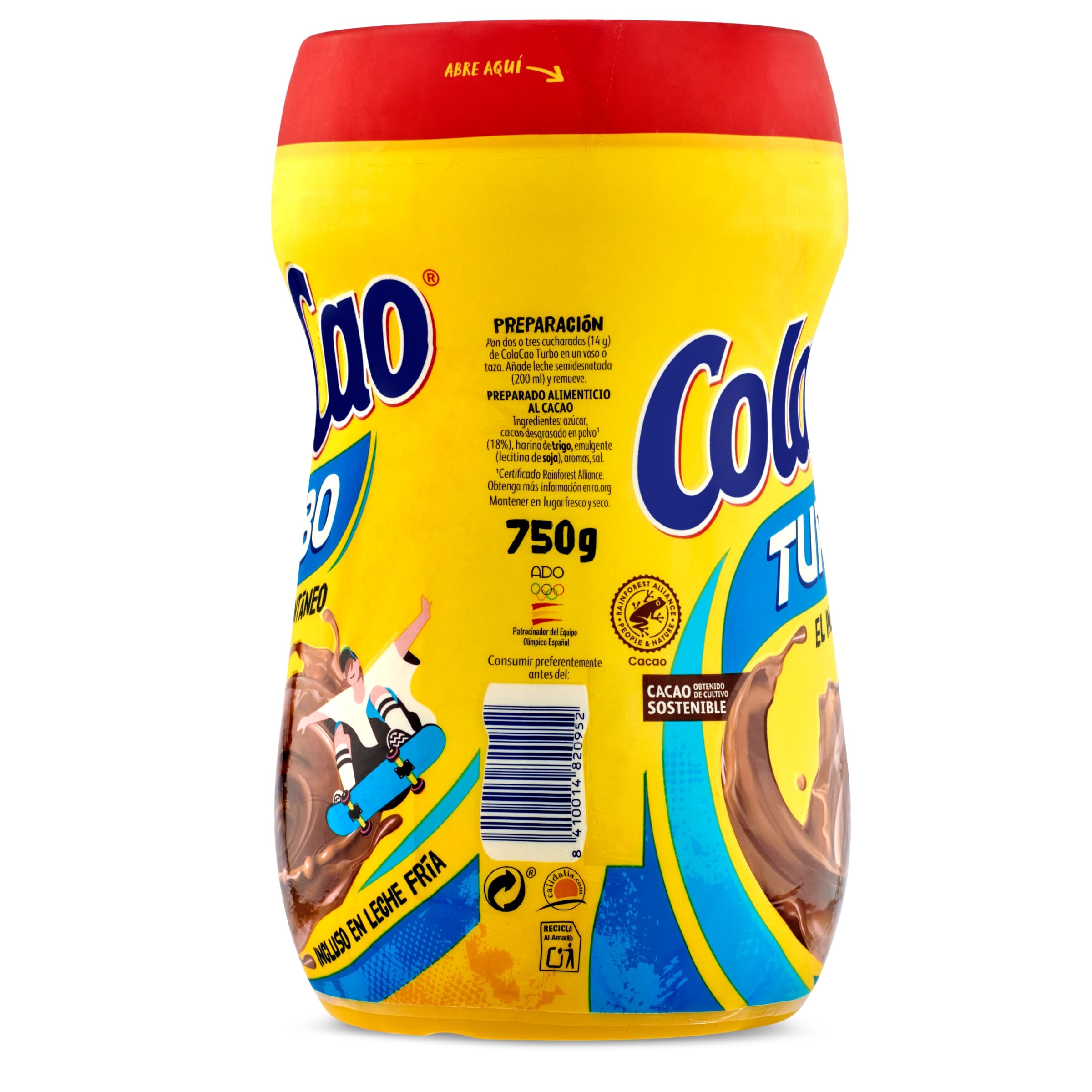 Cacao soluble instantáneo turbo ColaCao bote 750 g - Supermercados DIA