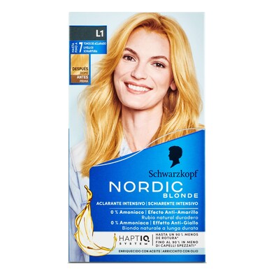 Aclarante intensivo con aceite activador Nordic blonde caja 1 unidad-1 Aclarante intensivo con aceite activador Nordic blonde caja 1 unidad-1