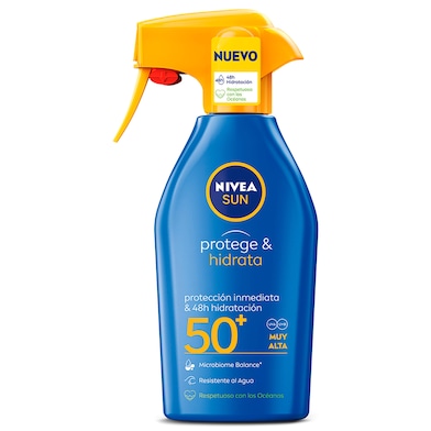 Spray solar hidratante protección muy alta spf 50+ Nivea spray 300 ml-0