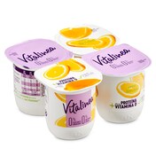 Yogur desnatado sabor limón Vitalinea pack 4 x 125 g