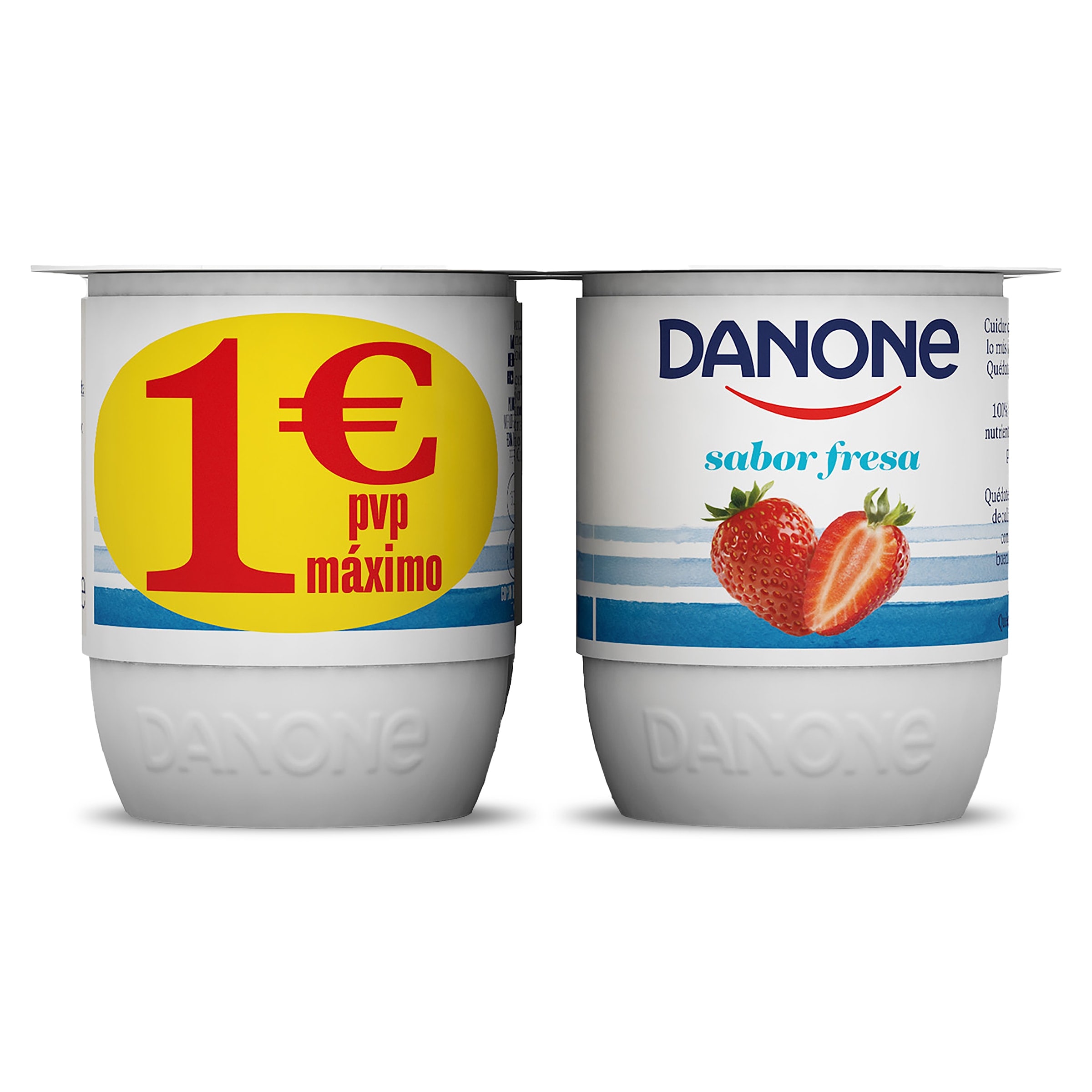 Yogur sabor fresa Danone pack 4 x 120 g