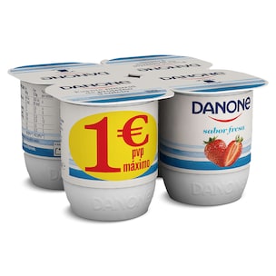yogur sabor fresa pack 4 x 120 g