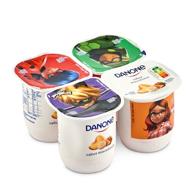 Yogur sabor macedonia Danone pack 4 x 125 g-0