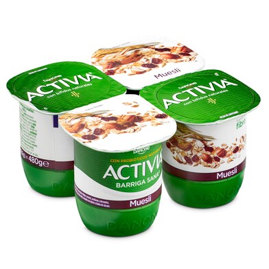 Bífidus con muesli Activia pack 4 x 120 g-0