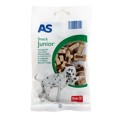 Snack para perros junior huesitos rico en pollo As Dia bolsa 100 g-0