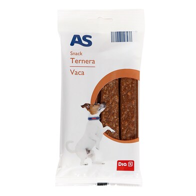 Snack para perros ternera As Dia bolsa 120 g-0