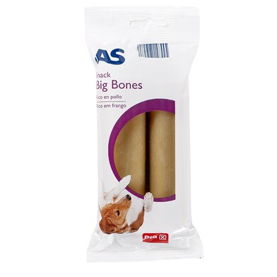 Snack para perros big bones rico en pollo As Dia bolsa 200 g-0