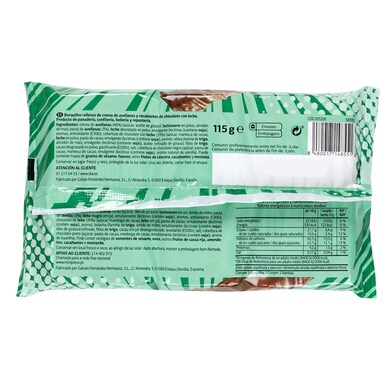 Barritas de chocolate con leche y avellanas Temptation bolsa 115 g-1 Barritas de chocolate con leche y avellanas Temptation bolsa 115 g-1