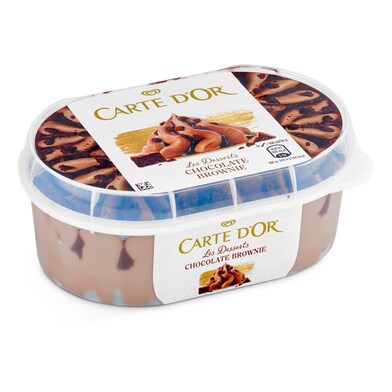 Helado de chocolate brownie Carte D'Or tarrina 500 g-0 Helado de chocolate brownie Carte D'Or tarrina 500 g-0
