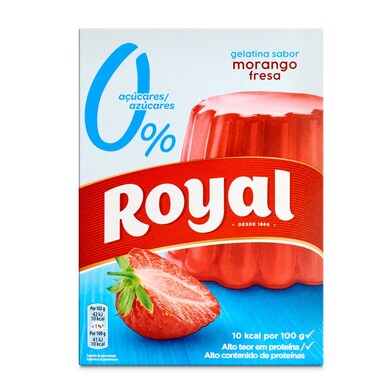 Gelatina sabor fresa sin azúcar Royal caja 31 g-1 Gelatina sabor fresa sin azúcar Royal caja 31 g-1