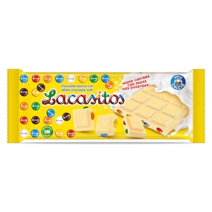 chocolate blanco con lacasitos 100 g