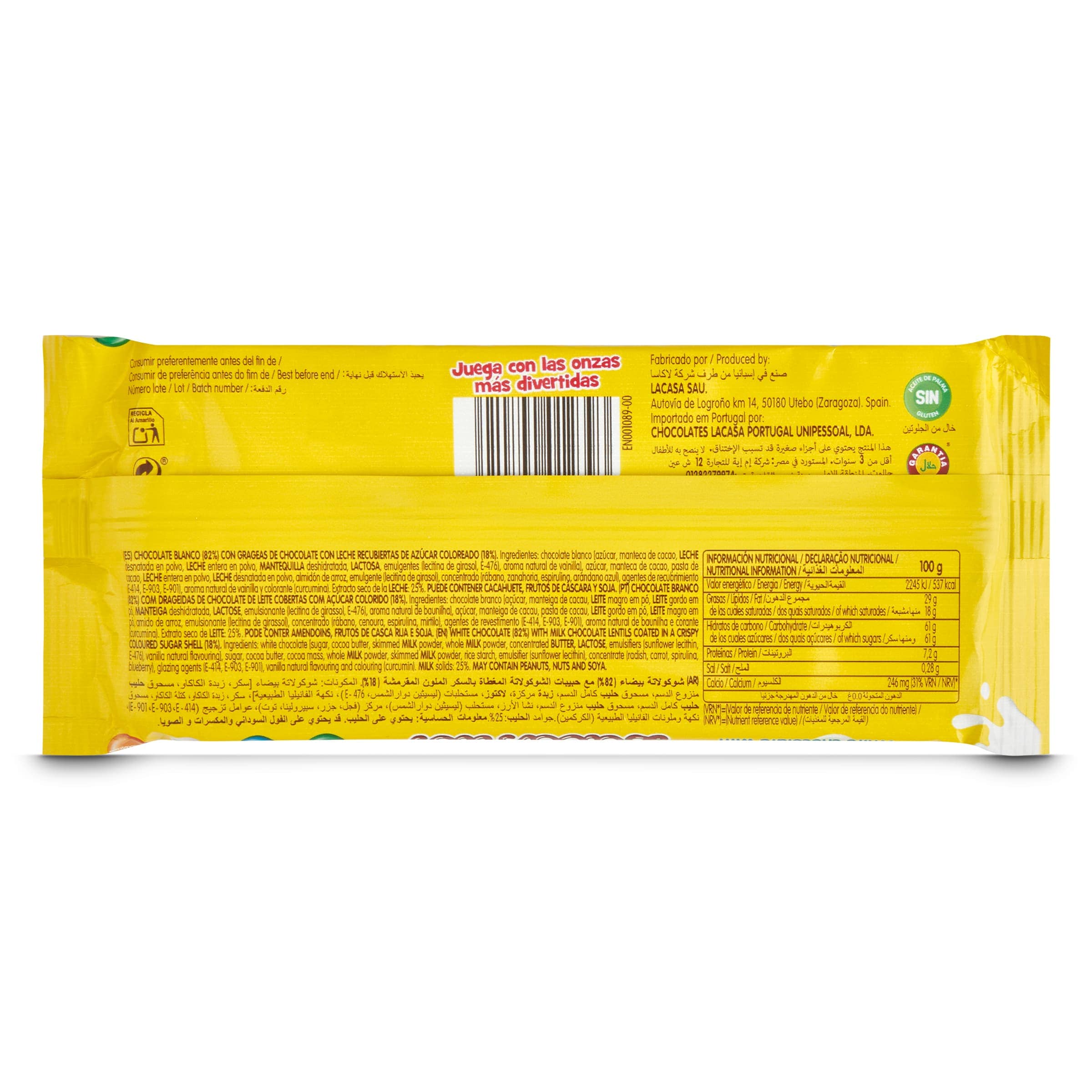 Chocolate blanco con lacasitos Lacasitos 100 g