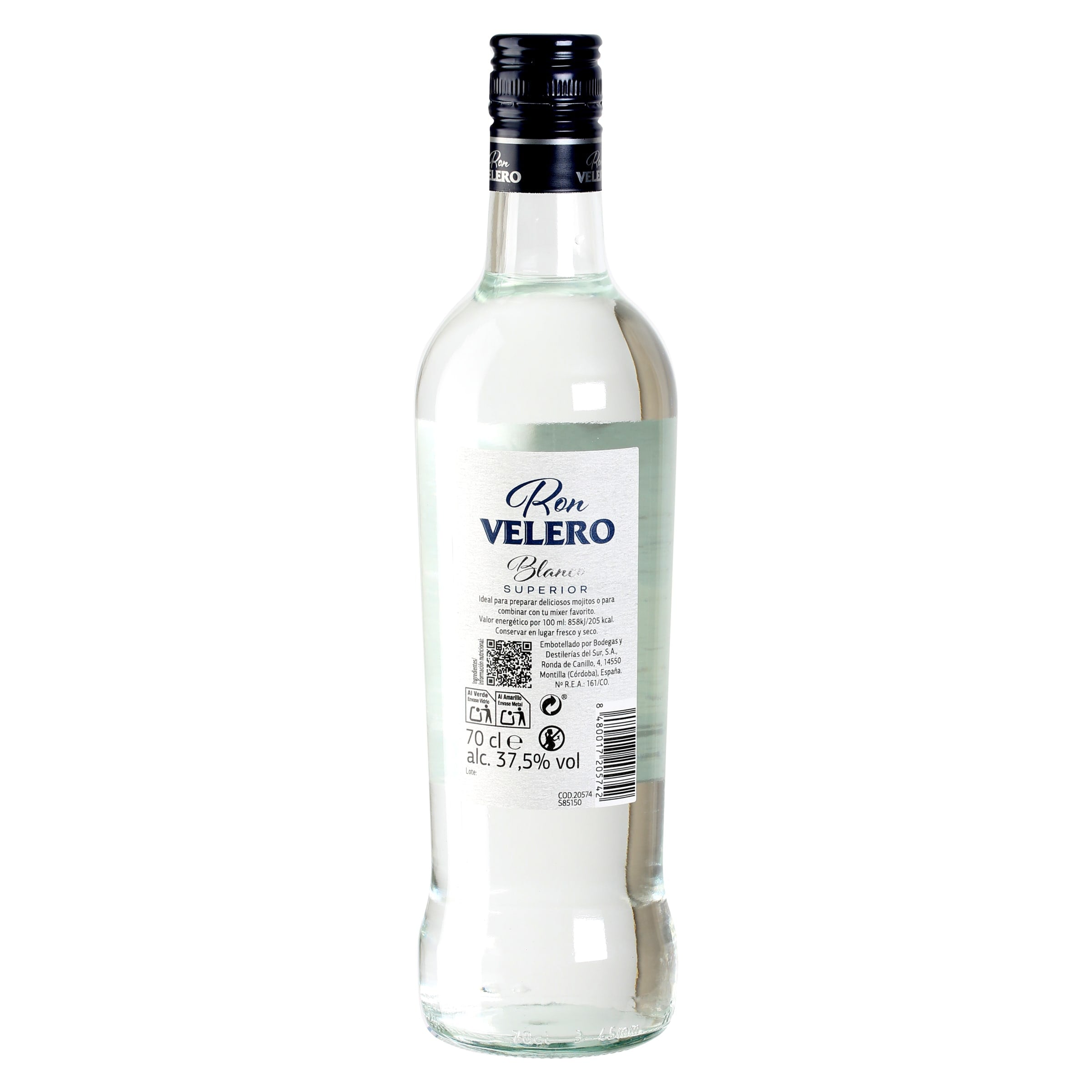Ron blanco Velero 70 cl