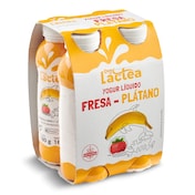 Yogur líquido sabor fresa y plátano Dia Láctea pack 4 x 180 g