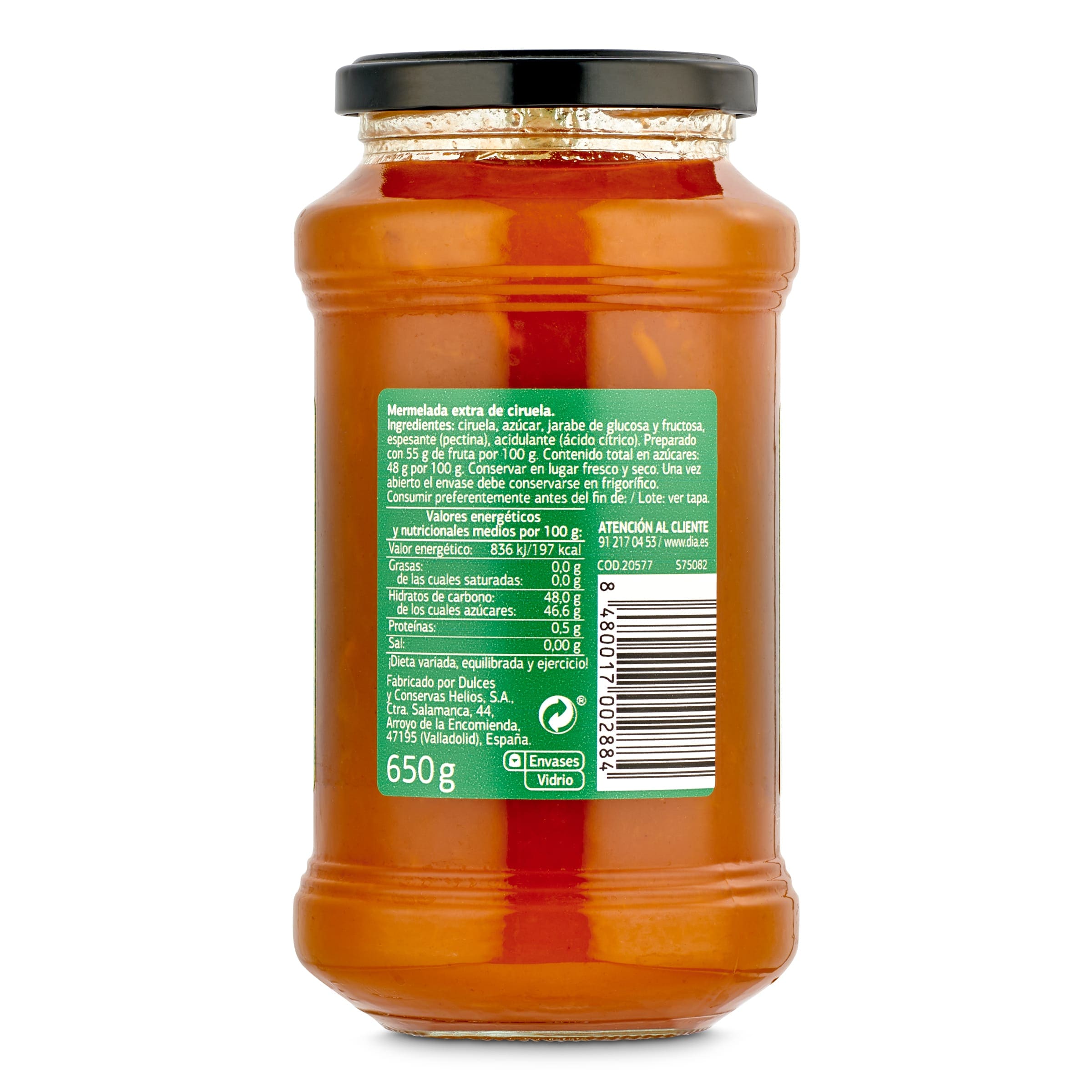 Mermelada de ciruela extra Dia Fruticampo 650 g