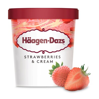 Helado fresa Haagen Dazs tarrina 400 g-0 Helado fresa Haagen Dazs tarrina 400 g-0