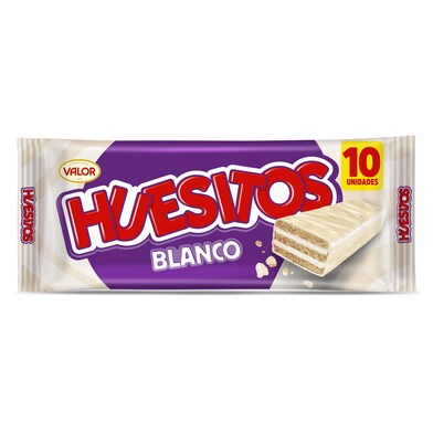 Barritas de barquillo recubierta de chocolate blanco Huesitos bolsa 200 g-0