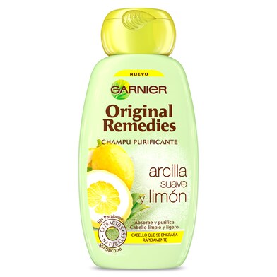 Champú arcilla suave y limón Original Remedies botella 250 ml-0