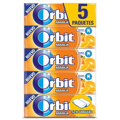 Chicles sabor naranja Orbit bolsa 70 g-0