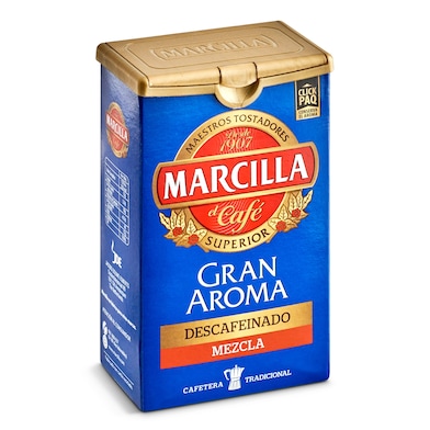 Café molido mezcla descafeinado Marcilla caja 200 g-0