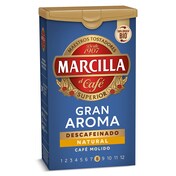 Café molido natural descafeinado gran aroma Marcilla caja 200 g