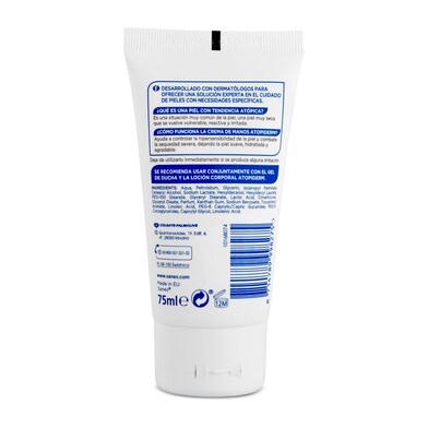 Crema de manos atopiderm Sanex tubo 75 ml-1 Crema de manos atopiderm Sanex tubo 75 ml-1