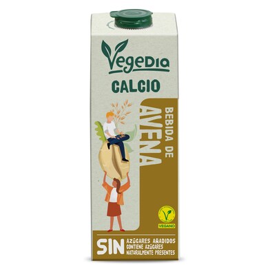 Bebida de avena con calcio Vegedia brik 1 l-1 Bebida de avena con calcio Vegedia brik 1 l-1