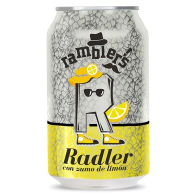 Cerveza radler con zumo de limón Ramblers de Dia lata 33 cl-0