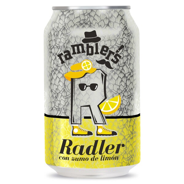 Cerveza Radler con Zumo de Limón Dia Ramblers Lata 33 Cl.