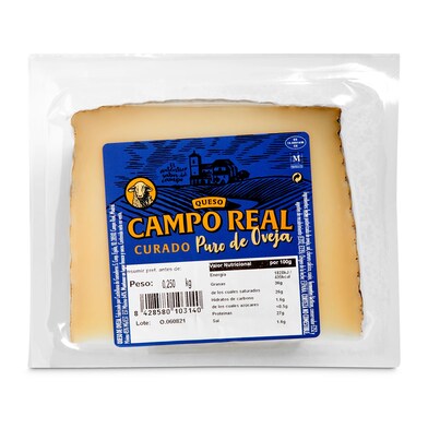 Queso curado de oveja Campo Real 250 g-0 Queso curado de oveja Campo Real 250 g-0