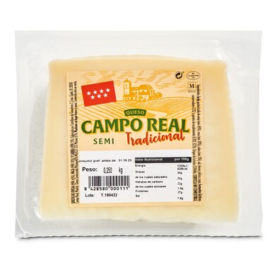 Queso semicurado mezcla Campo Real 250 g-0 Queso semicurado mezcla Campo Real 250 g-0
