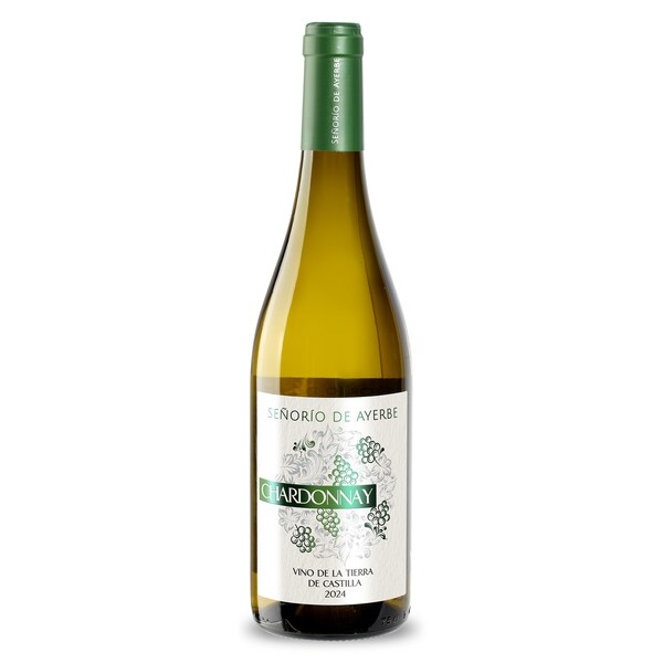 Vino Chardonnay DO Castilla Señorio de Ayerbe Botella 75 Cl.