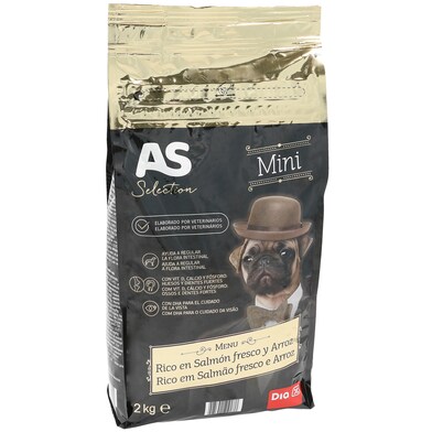 Alimento para perros mini rico en salmón As Dia bolsa 2 Kg-0 Alimento para perros mini rico en salmón As Dia bolsa 2 Kg-0