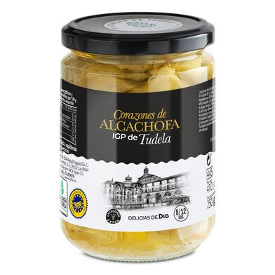 Corazones de alcachofas igp de tudela Delicias de Dia frasco 250 g-0