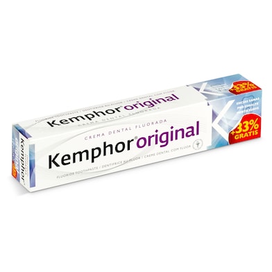 Pasta dentífrica original fluorada Kemphor tubo 75 ml-0