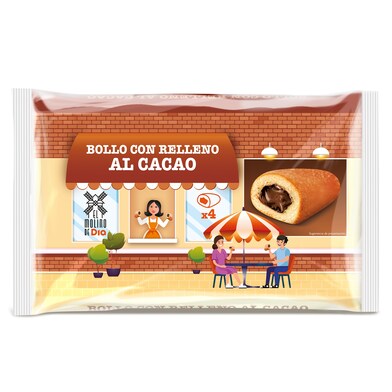 Bollo relleno con crema de cacao El molino de Dia bolsa 240 g-0