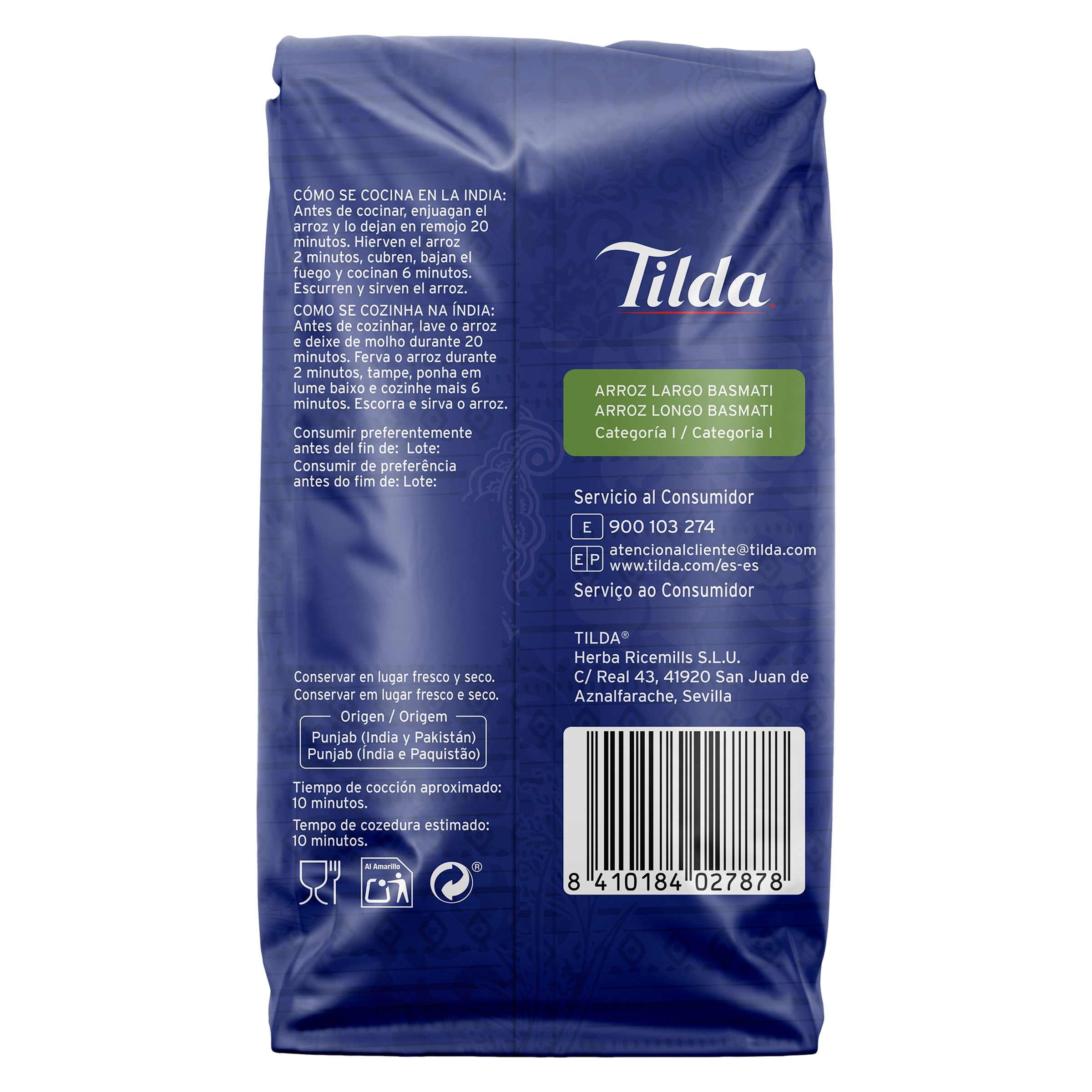 Arroz basmati Tilda 1 Kg