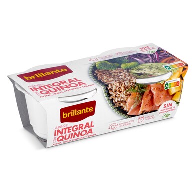 Arroz integral con quinoa Brillante vaso 2 x 125 g-0 Arroz integral con quinoa Brillante vaso 2 x 125 g-0