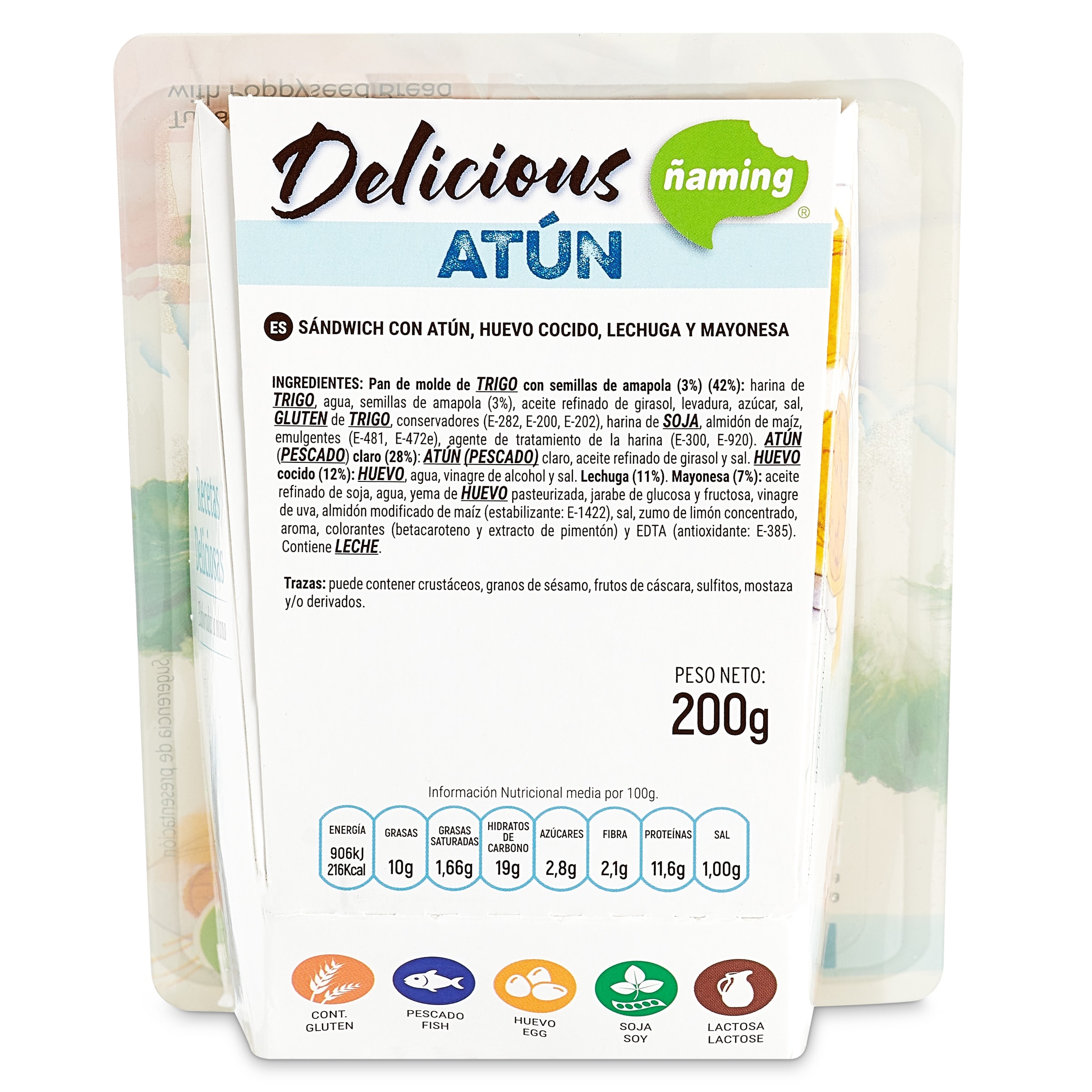 Sándwich con atún Ñaming 200 g