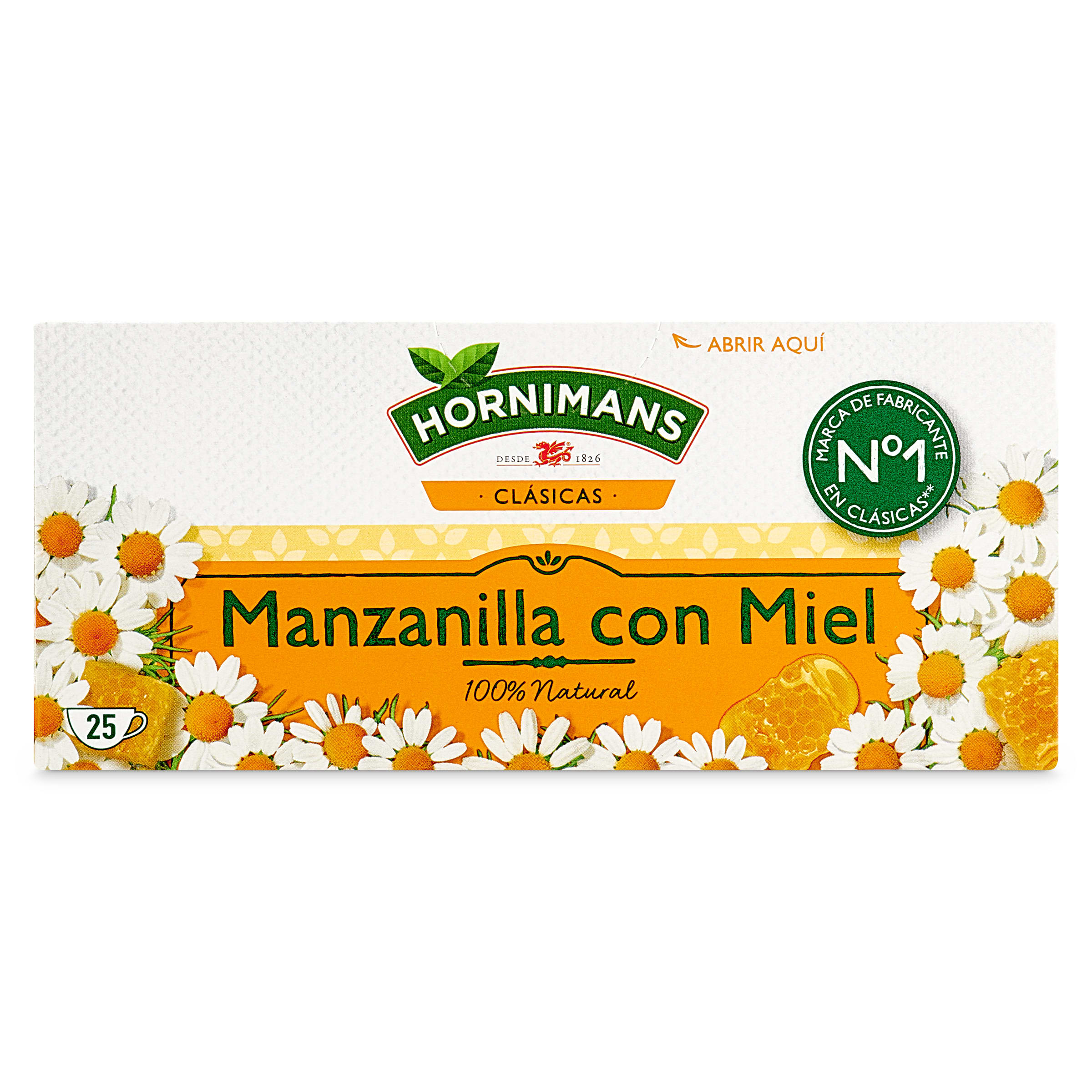 Manzanilla con miel Hornimans 25 unidades