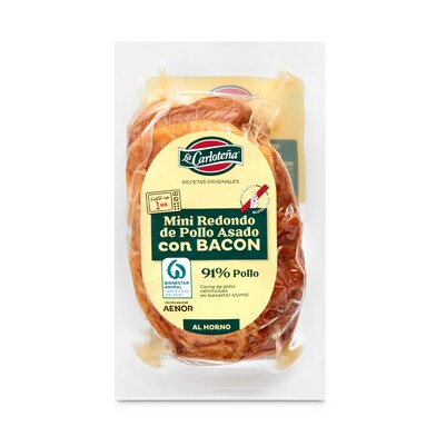 Redondo de pollo asado relleno de bacon La carloteña bolsa 250 g-0