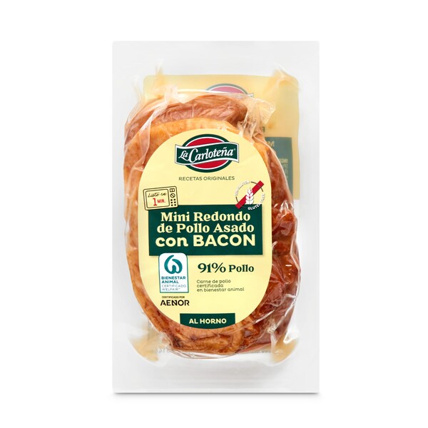 Redondo Pollo Asado Relleno de Bacon La Carloteña 250 Gr.