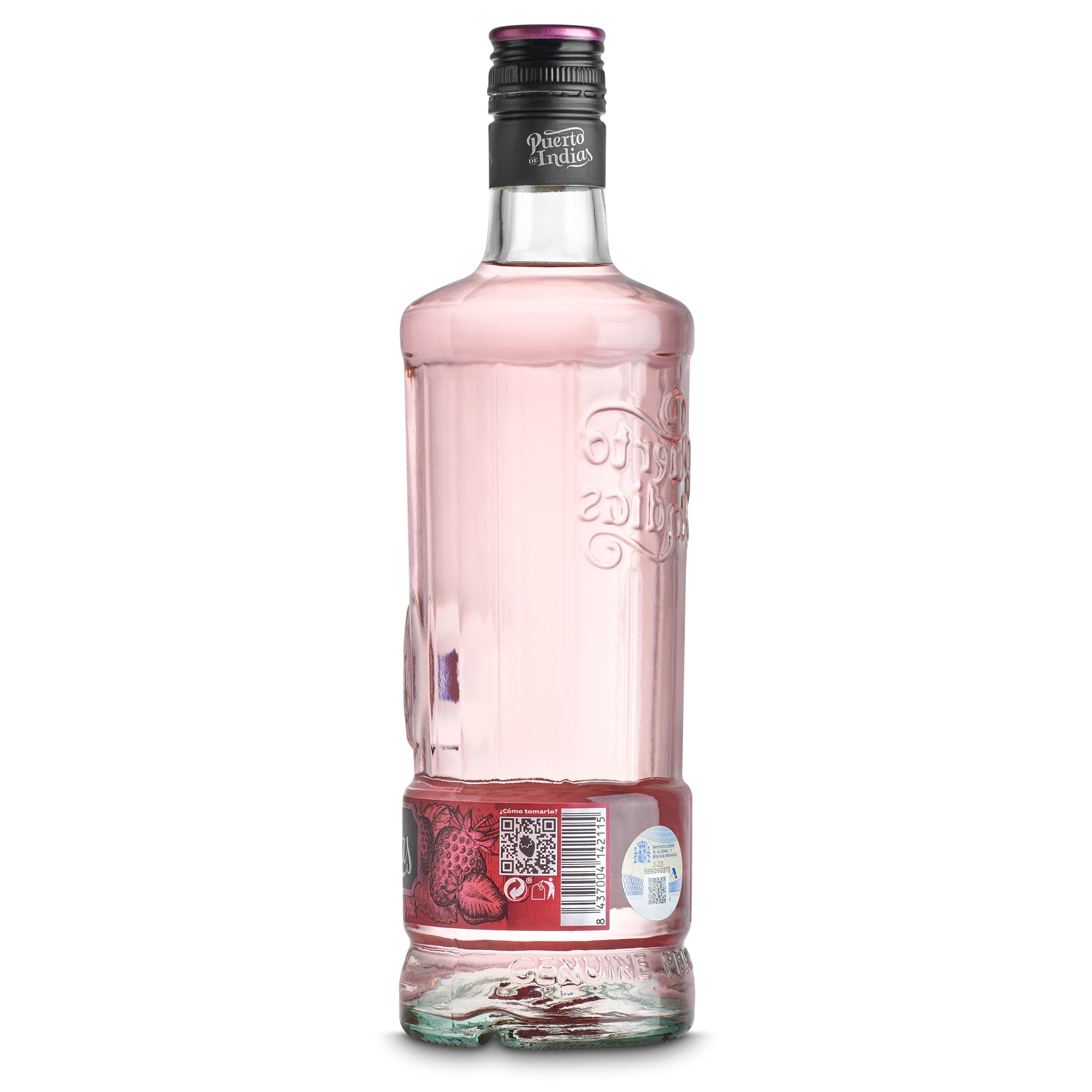 Ginebra sabor fresa Puerto de Indias 70 cl