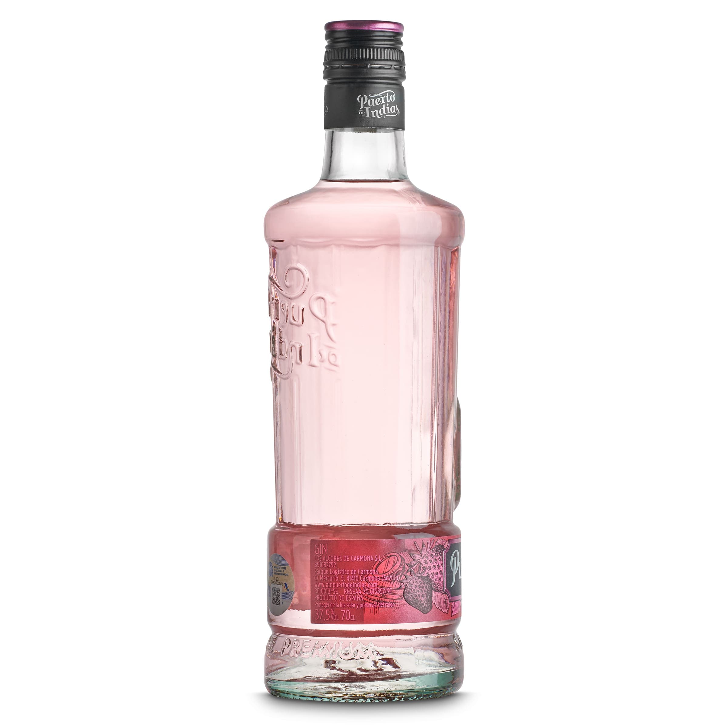 Ginebra sabor fresa Puerto de Indias 70 cl