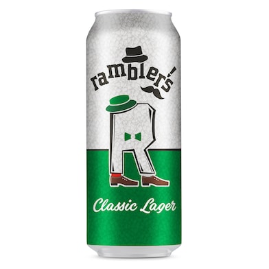 Cerveza lager RAMBLERS  LATA 50 CL-0