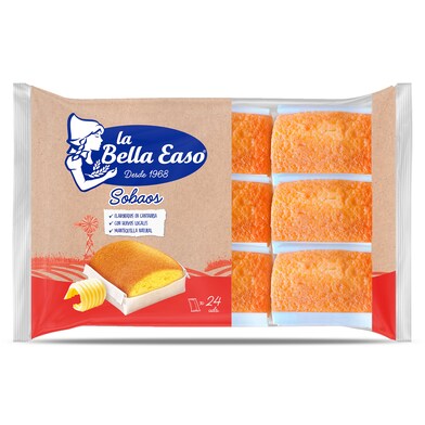 Sobaos de mantequilla La bella easo bolsa 432 g-0