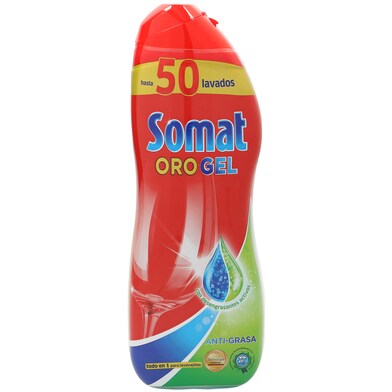 Lavavajillas máquina duo gel anti-grasa Somat bote 50 lavados-0 Lavavajillas máquina duo gel anti-grasa Somat bote 50 lavados-0
