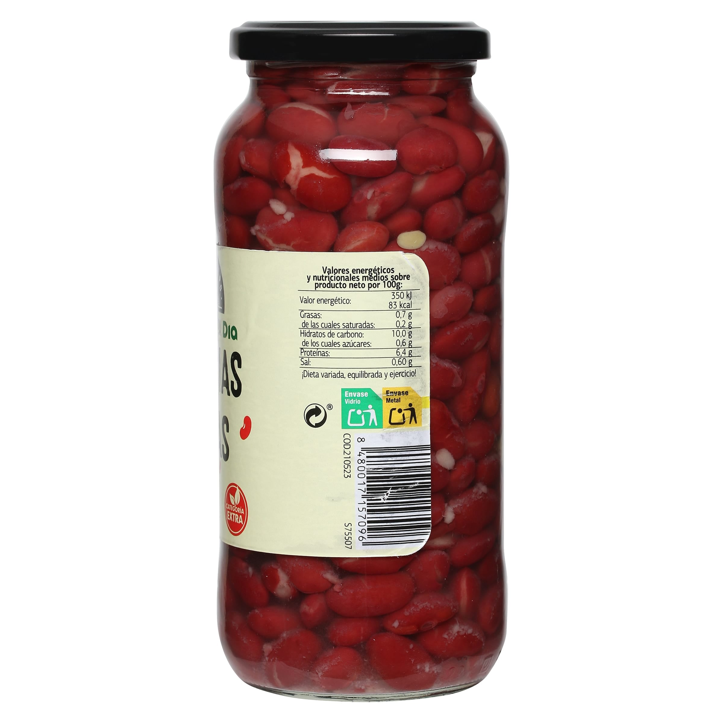 Alubias rojas cocidas Dia Vegecampo 400 g